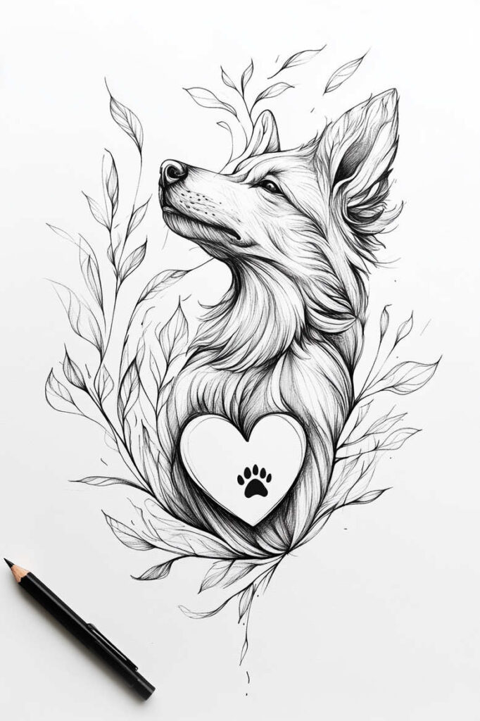 pets tattoo design ideas Surrealism symbolism expressive embodying strength
