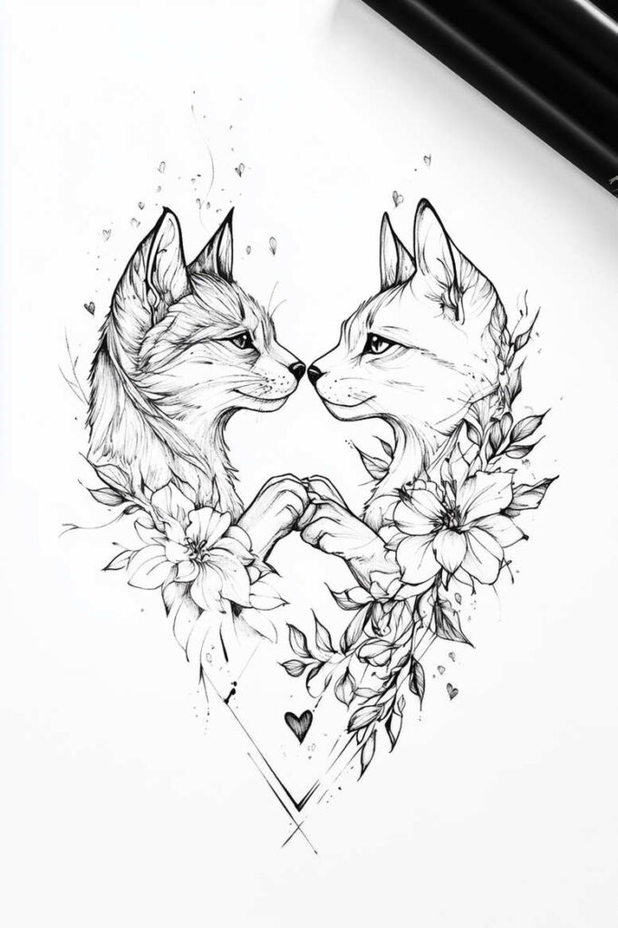 pets tattoo design ideas Realism precise gradient expressive for fingers