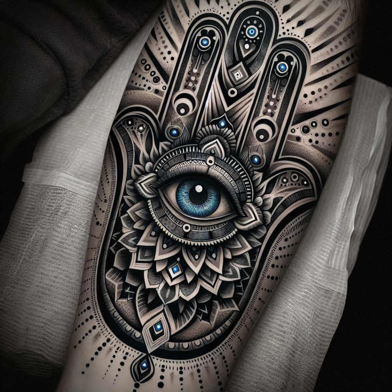 pets tattoo design ideas Surrealism abstract forms expressive symbolising determination