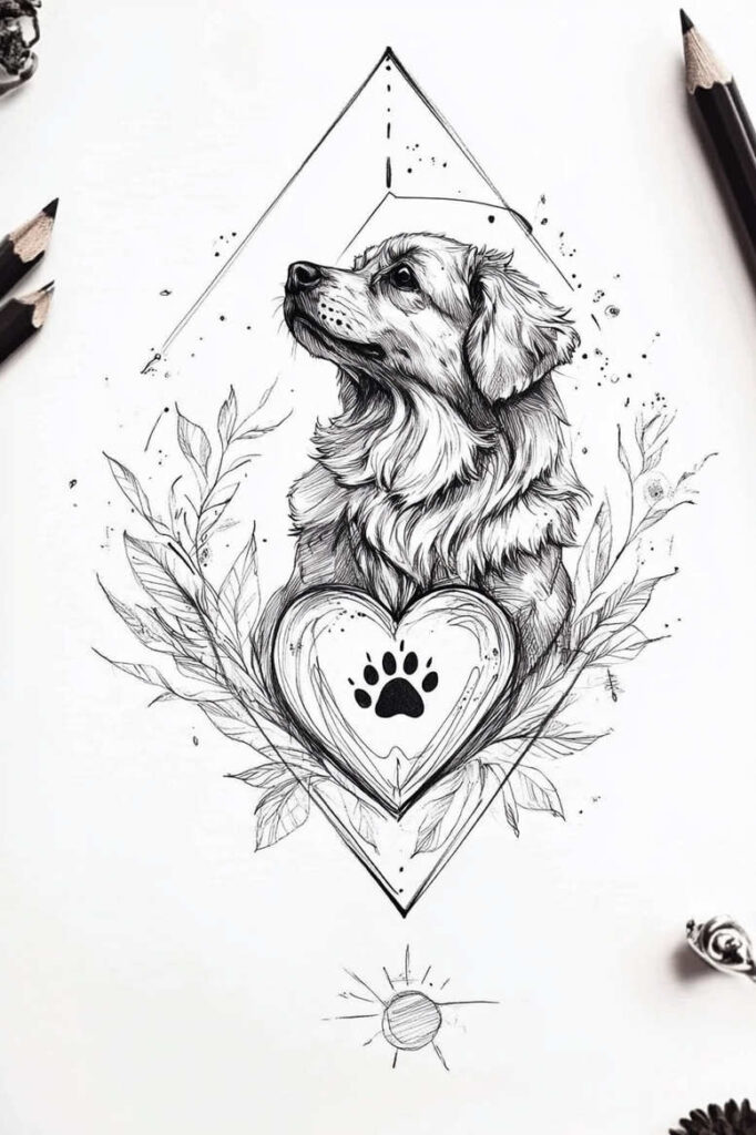 pets tattoo design ideas Realism true skin favorite for heel