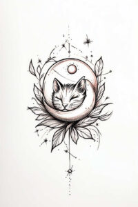 pets tattoo design ideas Surrealism unreal friendly eyes embodying endurance