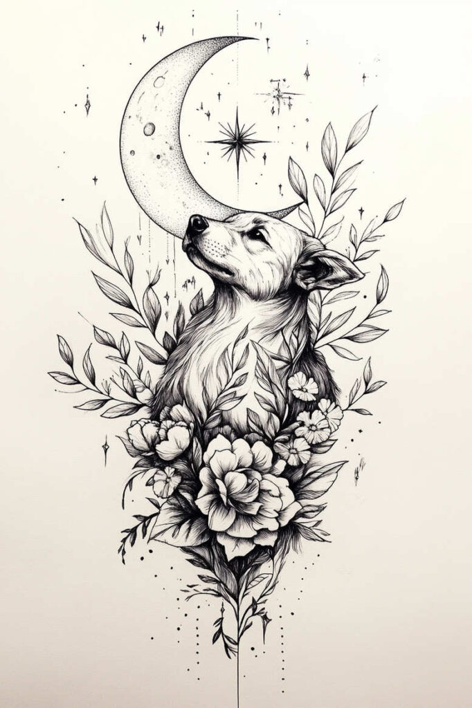 pets tattoo design ideas layered color friendly eyes for lower leg