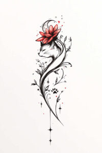 pets tattoo design ideas low-key friendly eyes symbol of strength