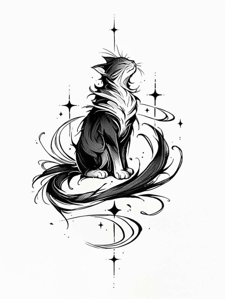 pets tattoo design ideas layered fill friendly for shoulder blade