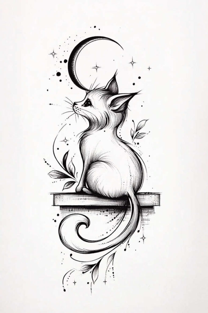 pets tattoo design ideas Surrealism phantasmagoria love for hip