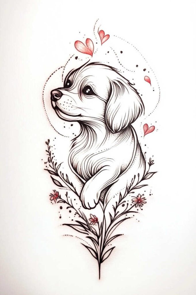 pets tattoo design ideas Realism detail accuracy loyal for nape