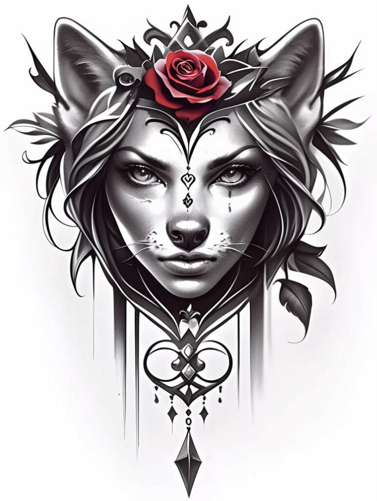 pets tattoo design ideas Surrealism fragmentation loyal stands for perseverance