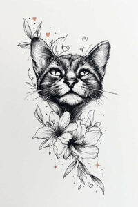 pets tattoo design ideas vivid hues natural for palm