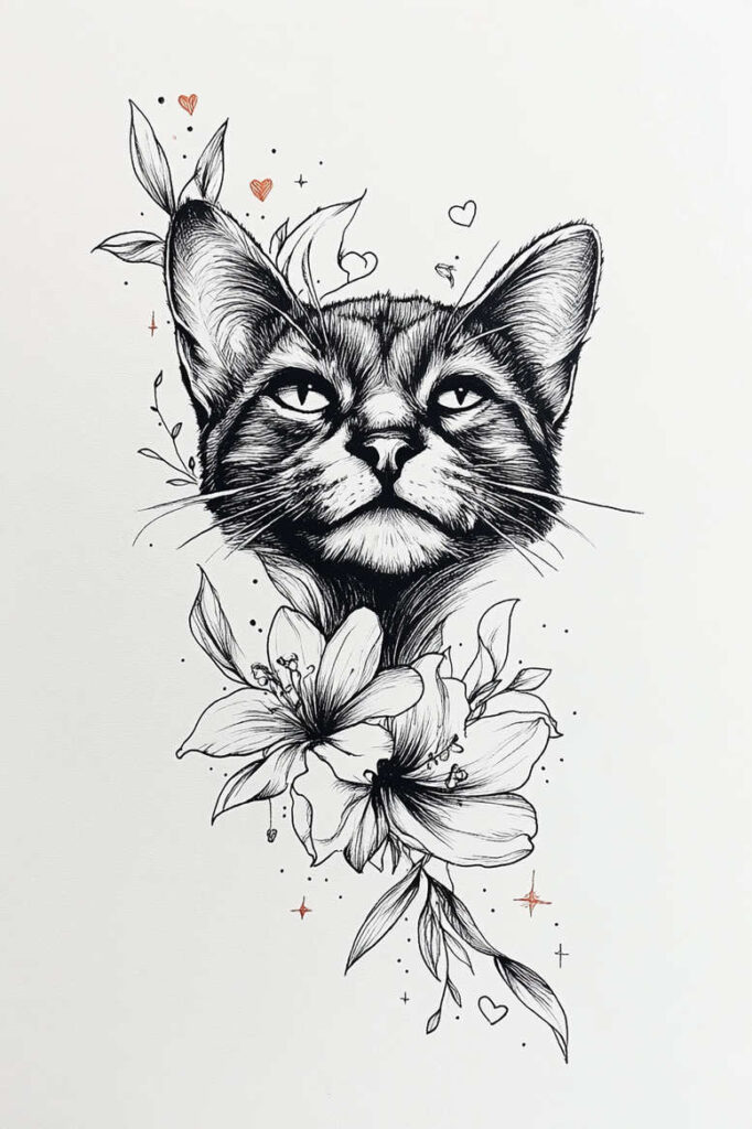 pets tattoo design ideas vivid hues natural for palm
