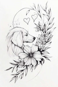pets tattoo design ideas Surrealism mystical natural represents courage