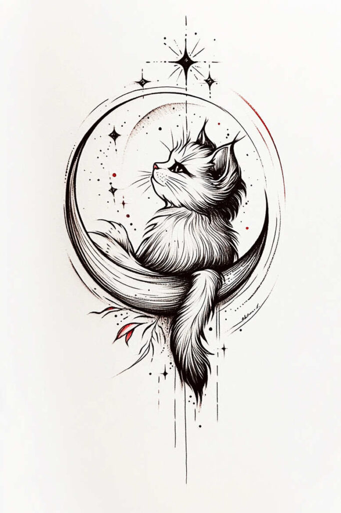 pets tattoo design ideas Neotraditional vivid color pets represents courage