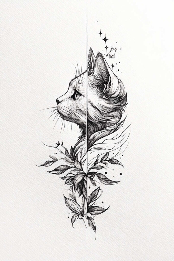 pets tattoo design ideas Realism smooth gradients portrait for hand