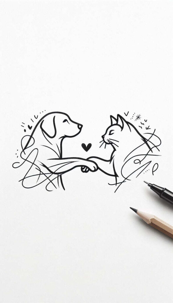 pets tattoo design ideas razor-sharp portrait for lower arm