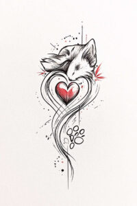 pets tattoo design ideas intricate portrait shows determination