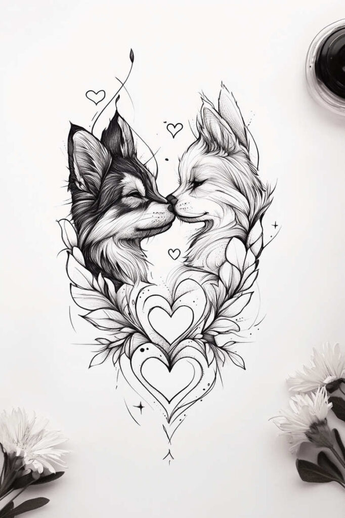 pets tattoo design ideas Realism realistic lighting portrait strength and power