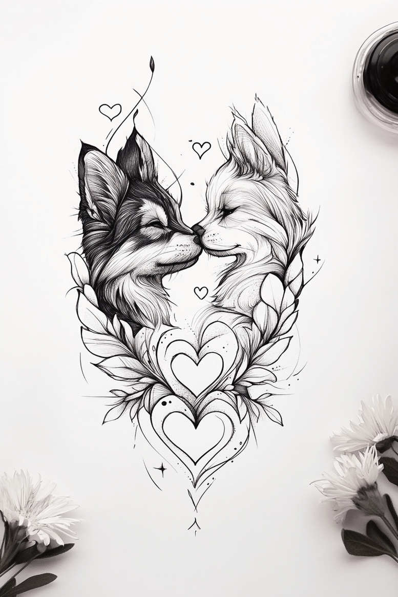 pets tattoo design ideas Realism realistic lighting portrait strength and power