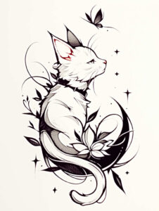 pets tattoo design ideas refined lines warm determination and power