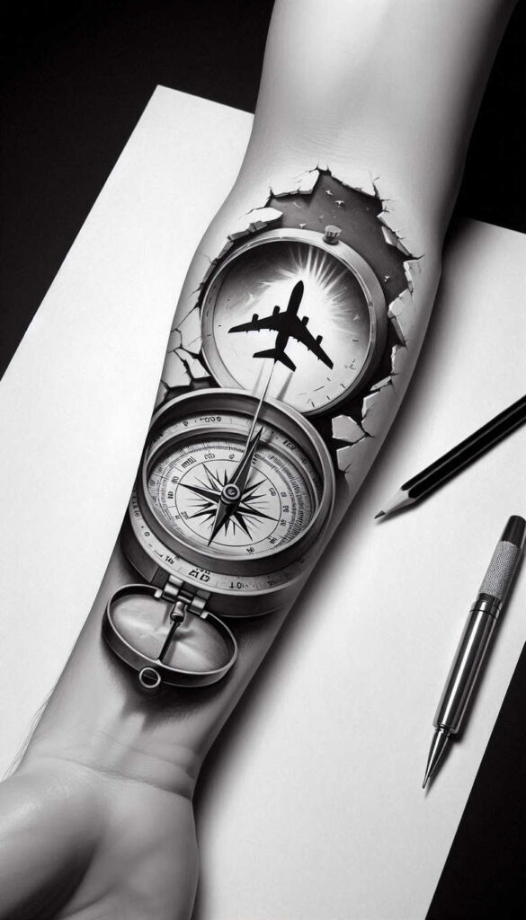 travel-and-growth-realism-color-precision-for-hand – tattoo design ideas free ai generated – Gallery: travels-inkby-ai