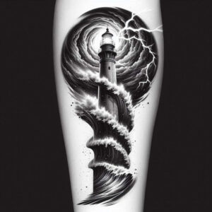 artistic-travel-realism-mirrored-effect-for-arm – tattoo design ideas free ai generated – Gallery: travels-inkby-ai