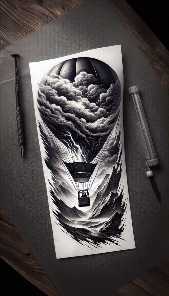 travel-symbolism-surrealism-psychedelic-for-lower-back – tattoo design ideas free ai generated – Gallery: travels-inkby-ai