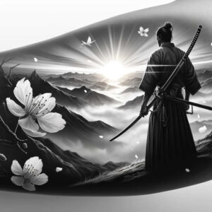 light-effects-tattoo-realism-textured-skin-for-inner-arm – tattoo design ideas free ai generated – Gallery: warriors-asia-inkby-ai