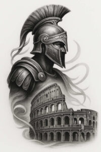 spartan-legend-motif-surrealism-ethereal-for-side-torso – tattoo design ideas free ai generated – Gallery: warriors-greece-inkby-ai