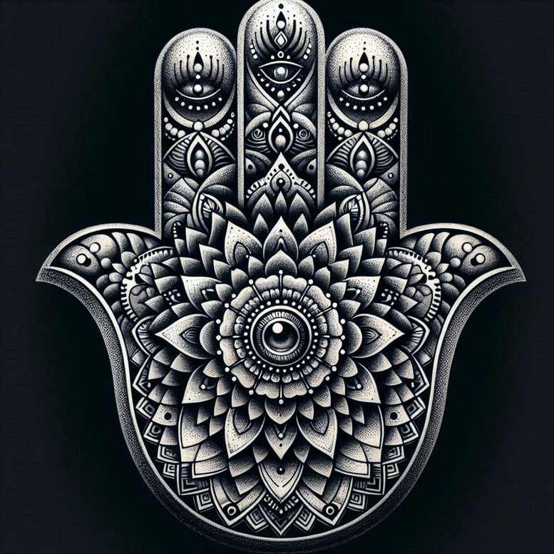 water-animals tattoo design ideas Surrealism imperfect symmetry ocean harmony for upper chest