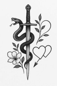 historical-weapons-radiating-symmetry-for-nape – tattoo design ideas free ai generated – Gallery: weapons-inkby-ai
