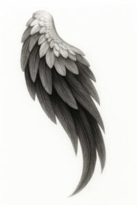 ornamental-wings-tattoo – tattoo design ideas free ai generated – neotraditional-vivid-detail – for-ribs – Gallery: wings-inkby-ai