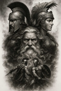 mythological-deities – tattoo design ideas free ai generated – depth-of-field – undefined – Gallery: ancient-greece-inkby-ai