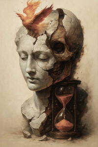 shadow-face – tattoo design ideas free ai generated – surrealism-mystical – for-thigh – Gallery: faces-inkby-ai