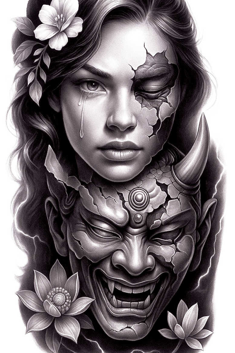 geisha tattoo design ideas phantasmagoric serene stands for perseverance