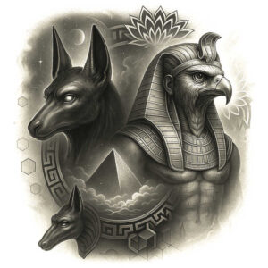 animals-with-spiritual-motif – tattoo design ideas free ai generated – realism-contrast-ink – for-upper-chest – Gallery: news-inkby-ai