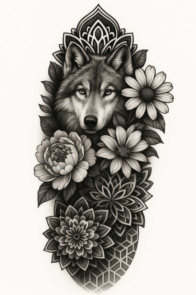 animals-with-wave – tattoo design ideas free ai generated – realism-full-detail – for-elbow – Gallery: news-inkby-ai