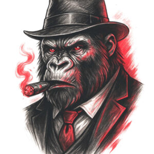 artistic-animals – tattoo design ideas free ai generated – realism-minimal-grain – for-upper-chest – Gallery: news-inkby-ai