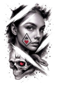 artistic-animals – tattoo design ideas free ai generated – realism-realistic-texture – for-back-of-neck – Gallery: news-inkby-ai