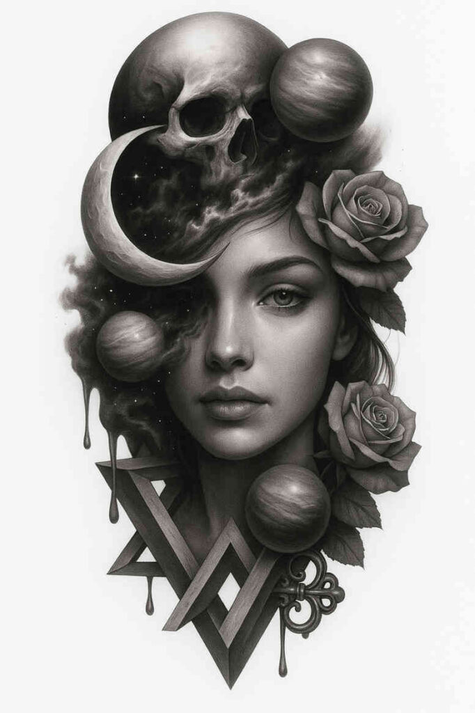 changes – tattoo design ideas free ai generated – neotraditional-fine-detail – for-side – Gallery: news-inkby-ai
