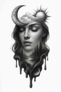 contemporary-pattern-tattoo – tattoo design ideas free ai generated – neotraditional-sharp-edges – for-triceps – Gallery: news-inkby-ai