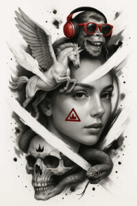contemporary-patterns – tattoo design ideas free ai generated – realism-surface-complexity – for-collarbone – Gallery: news-inkby-ai