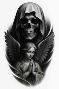 creativity-tattoo – tattoo design ideas free ai generated – neotraditional-rich-shading – for-temple – Gallery: news-inkby-ai