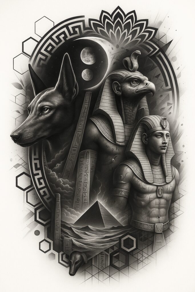 design – tattoo design ideas free ai generated – neotraditional-bold-highlights – for-chest – Gallery: news-inkby-ai