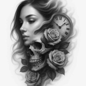 development-tattoo – tattoo design ideas free ai generated – realism-shadow-realism – for-temple – Gallery: news-inkby-ai