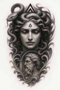 discovery-tattoo – tattoo design ideas free ai generated – neotraditional-bright-color – for-heel – Gallery: news-inkby-ai