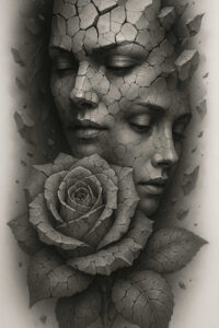 evolving-trends – tattoo design ideas free ai generated – surrealism-melting-forms – for-back – Gallery: news-inkby-ai