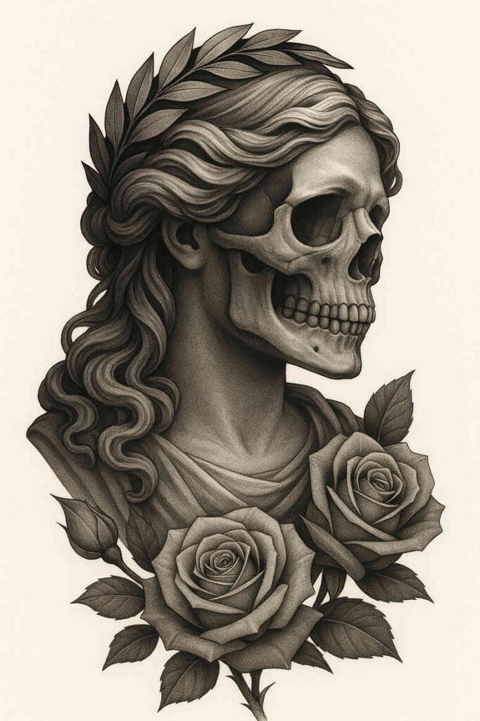experiment-tattoo – tattoo design ideas free ai generated – neotraditional-clean-lines – for-chest – Gallery: news-inkby-ai