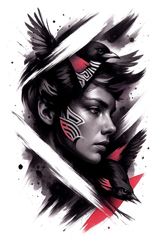 innovations – tattoo design ideas free ai generated – neotraditional-bold-texture – for-shin – Gallery: news-inkby-ai