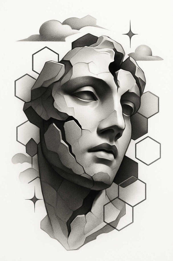 innovative-art – tattoo design ideas free ai generated – neotraditional-rich-shading – for-shoulder-blade – Gallery: news-inkby-ai