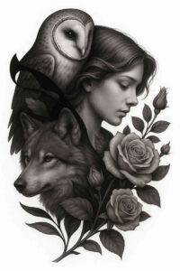 modern-aesthetic-tattoo – tattoo design ideas free ai generated – surrealism-phantom – for-upper-thigh – Gallery: news-inkby-ai