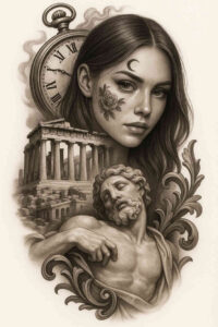new-era – tattoo design ideas free ai generated – realism-volume-effect – for-thigh – Gallery: news-inkby-ai