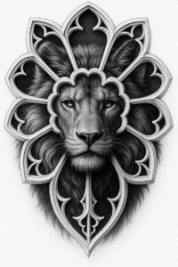 new-motif-tattoo – tattoo design ideas free ai generated – neotraditional-detailed-textures – for-ankle – Gallery: news-inkby-ai